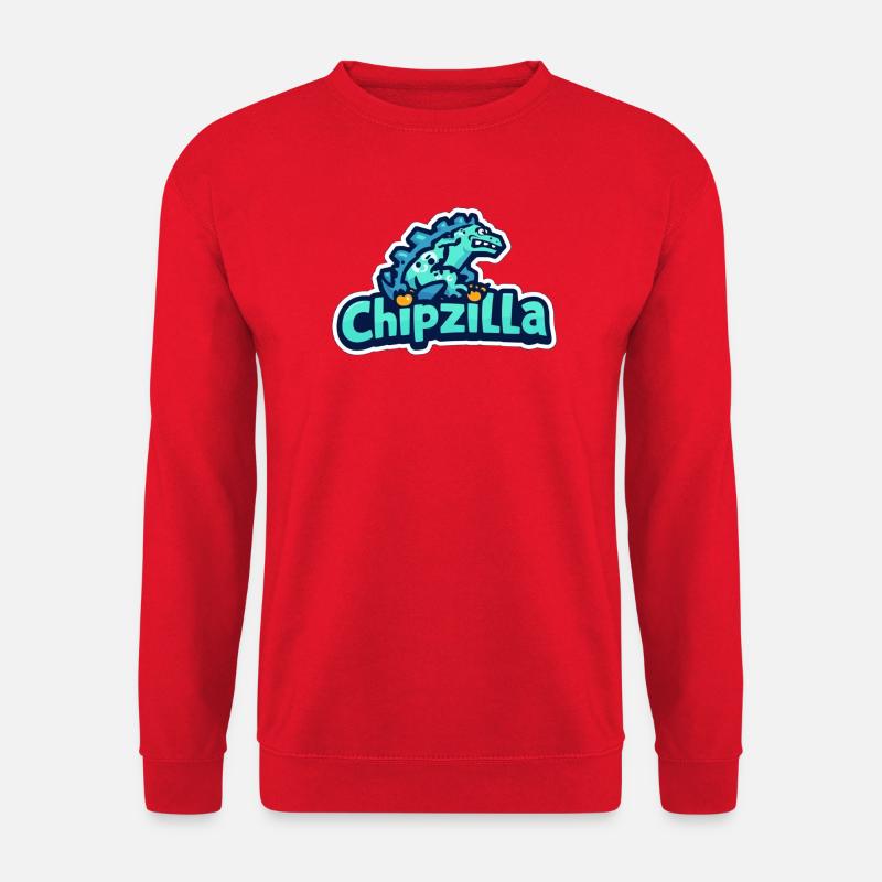 Chipzilla Dino Tee - Unisex Pullover - Rot