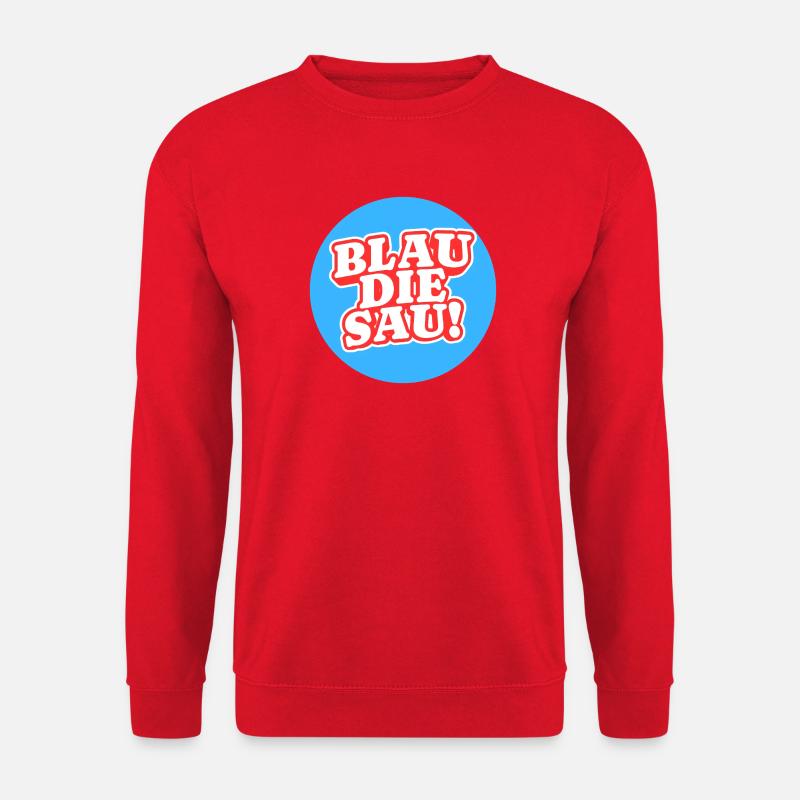 Blau Die Sau Logo - Unisex Pullover - Rot