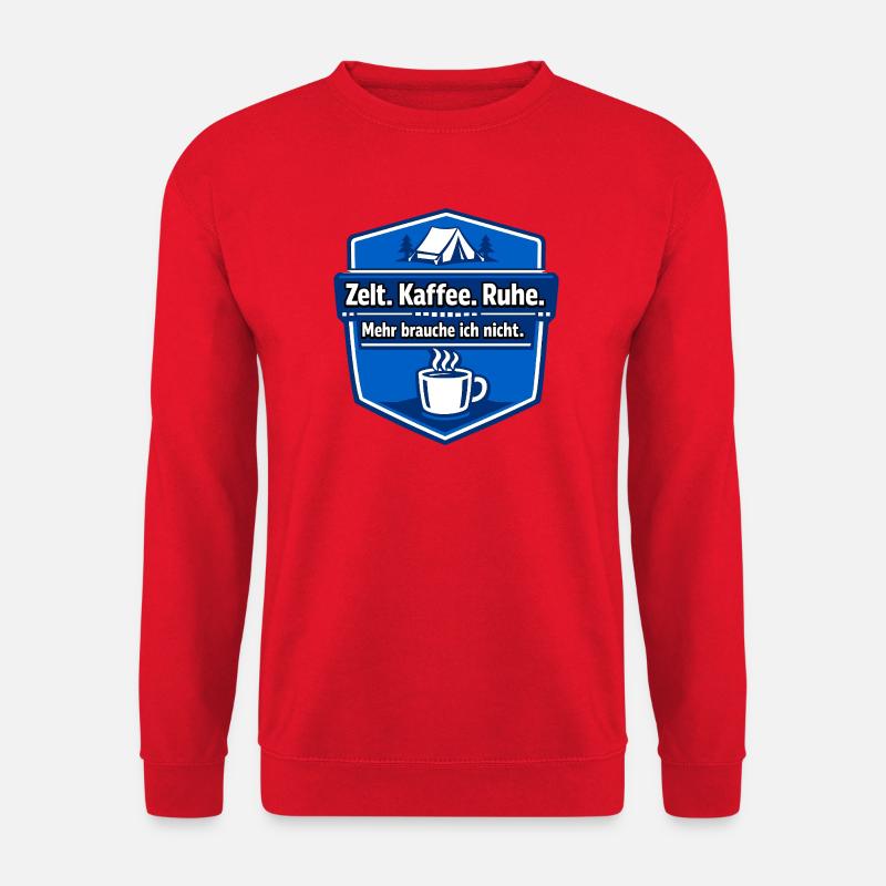 Camping Motorhome Saying - Unisex Sweatshirt - red