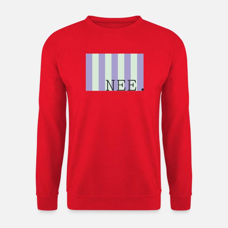 Nee Pastel Stripe Font - Unisex Sweatshirt - red