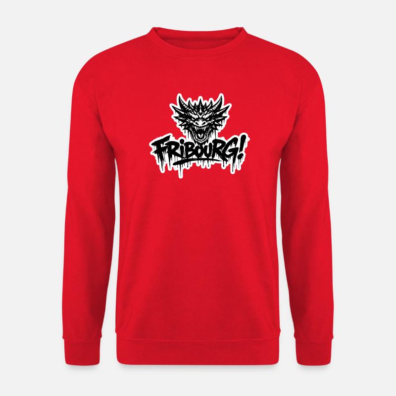 Fribourg Dragon - Unisex Pullover - Rot