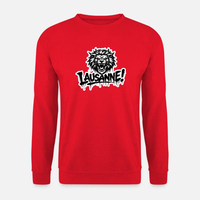 Lausanne Lion - Unisex Sweatshirt - red