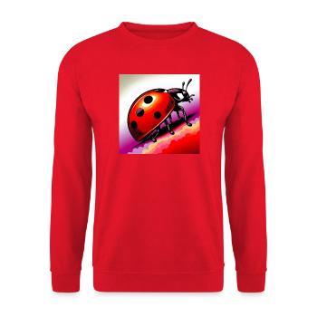 Marienkäfer - Unisex Pullover - Rot - Vorne - Alina (178cm) & Michal (187cm)