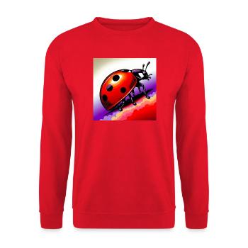 Marienkäfer - Unisex Pullover - Rot - Vorne - Alina (178cm) & Michal (187cm)