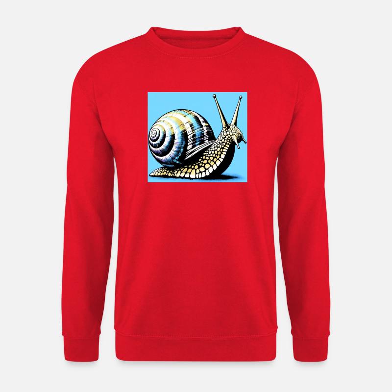 Schnecke - Unisex Pullover - Rot