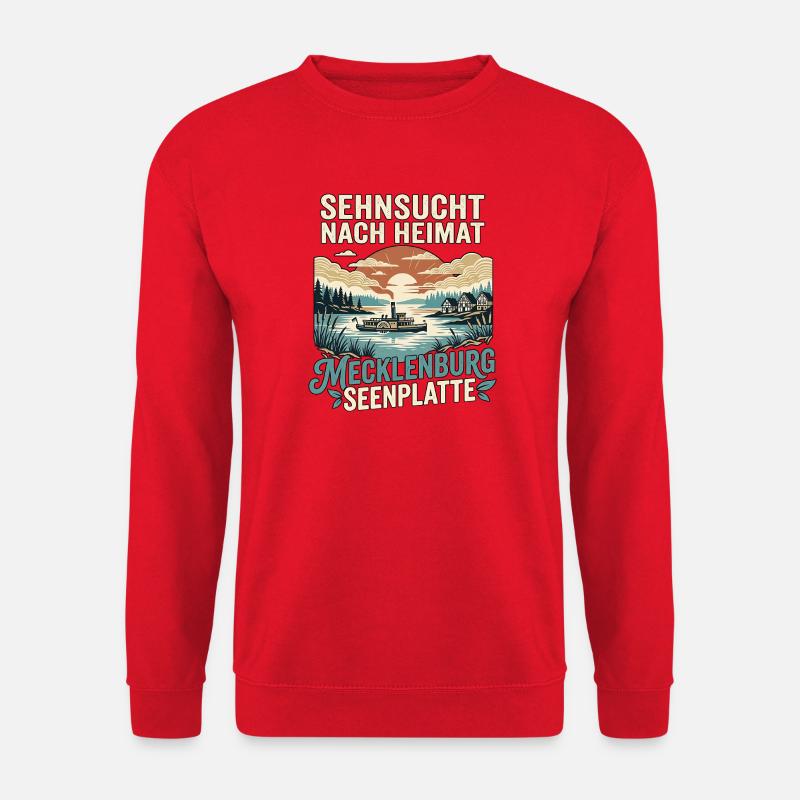 Mecklenburg Seenplatte - Unisex Pullover - Rot