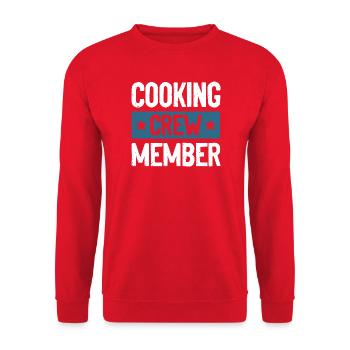 Cooking Crew - Unisex Pullover - Rot - Vorne - Alina (178cm) & Michal (187cm)
