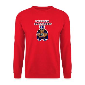 Oslo Norway Warrior Viking Coffee Culture - Sweat-shirt Unisexe - rouge - Devant - Alina (178cm) & Michal (187cm)