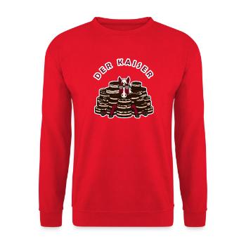 vienna austria cake luxury horse sweet - Unisex Sweatshirt - red - Front - Alina (178cm) & Michal (187cm)