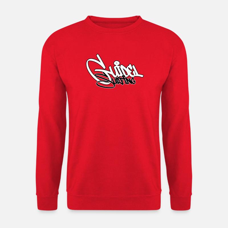 Surfen Graffiti Schwarz - Unisex Pullover - Rot