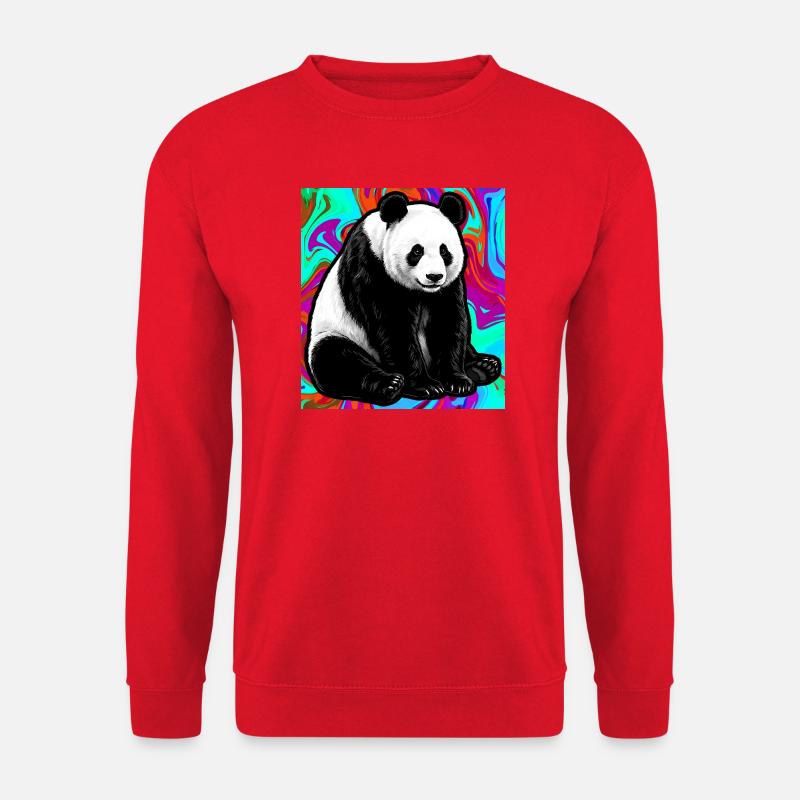 panda - Sweat-shirt Unisexe - rouge