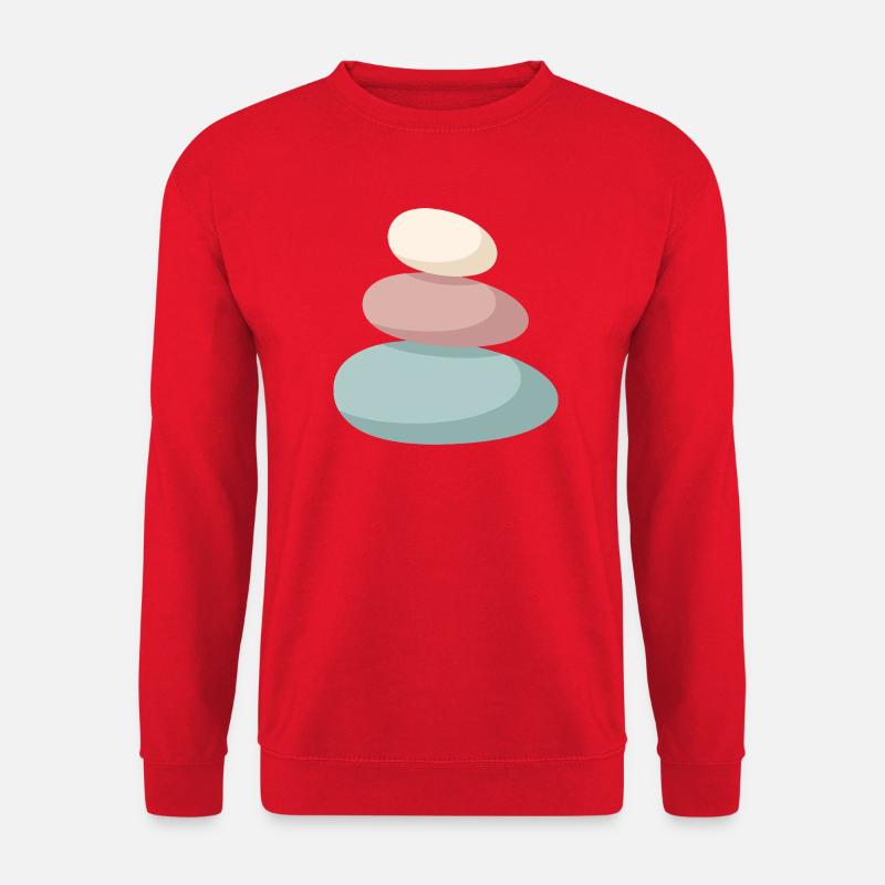 Pastel Stone Stack - Unisex Sweatshirt - red
