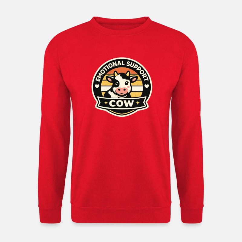 Glückskuh - Unisex Pullover - Rot