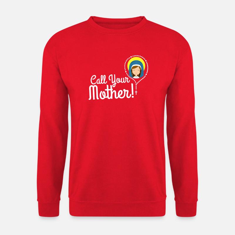 Call Your Mother Illustration Tee - Unisex Sweatshirt - red