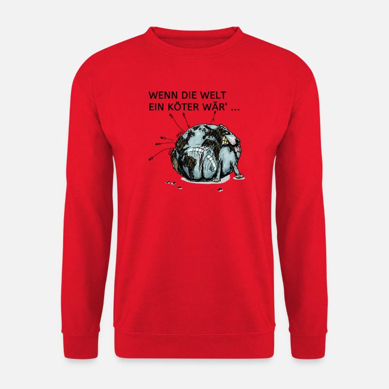 Weltköter - Unisex Pullover - Rot