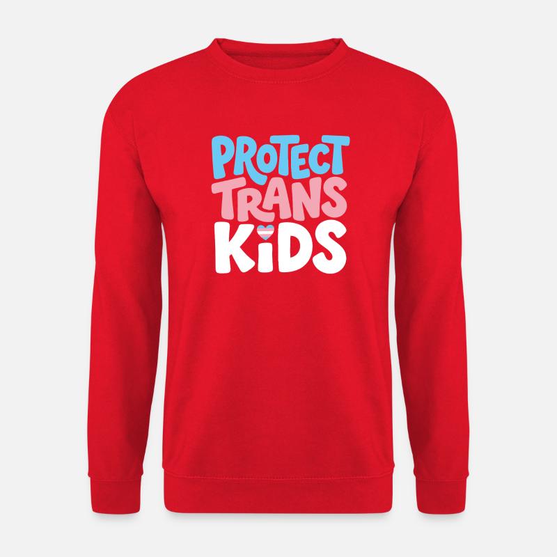 Beschütze Trans Kids Tee - Unisex Pullover - Rot