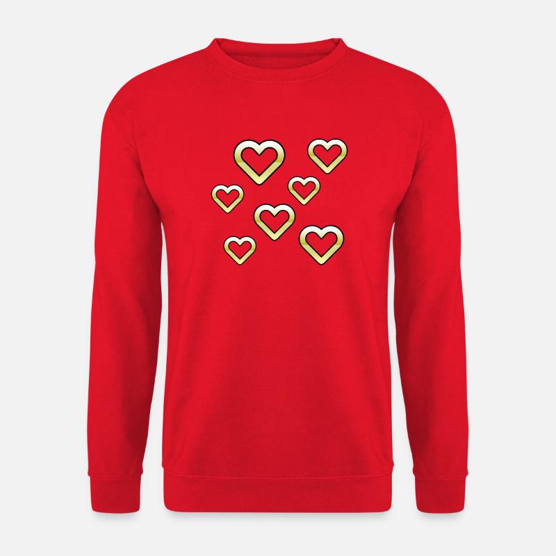 Herzen - Unisex Pullover - Rot
