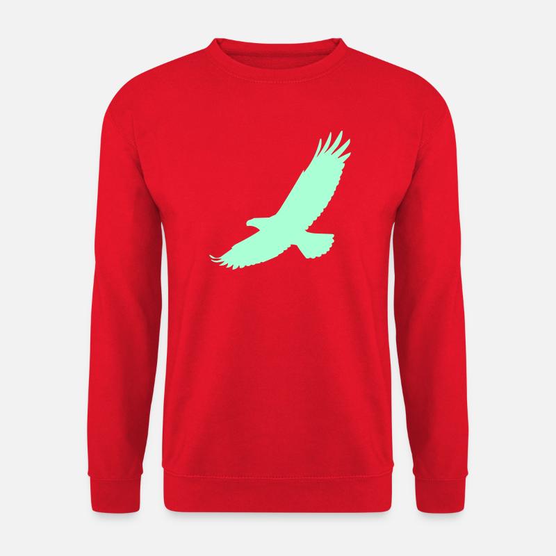 Falcon in flight - Unisex Sweatshirt - red