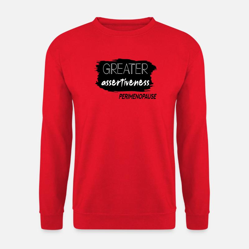Une plus grande affirmation Périménopause - Sweat-shirt Unisexe - rouge