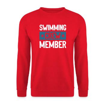 Équipe de natation - Sweat-shirt Unisexe - rouge - Devant - Alina (178cm) & Michal (187cm)