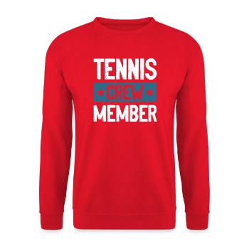Équipe de tennis - Sweat-shirt Unisexe - rouge - Devant - Alina (178cm) & Michal (187cm)