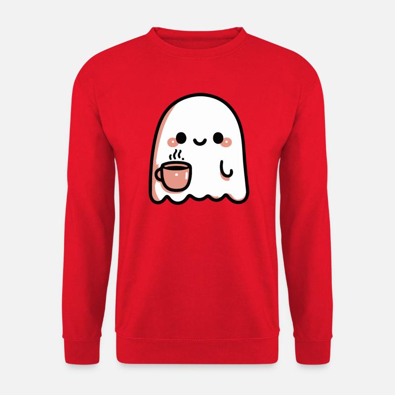Ghost Kawaii Café - Unisex Sweatshirt - red
