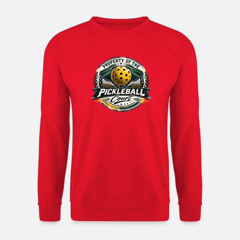 Emblème du terrain de pickleball - Sweat-shirt Unisexe - rouge