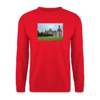 Chateau de Chambord - Sweat-shirt Unisexe - rouge - Devant - Alina (178cm) & Michal (187cm)