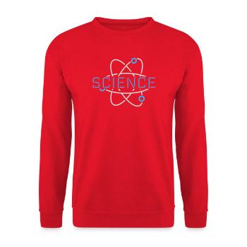 Science Science Statement Nerd Education Saying - Unisex Sweatshirt - red - Front - Alina (178cm) & Michal (187cm)
