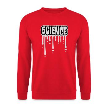 Science Science Statement Nerd Education Saying - Unisex Sweatshirt - red - Front - Alina (178cm) & Michal (187cm)