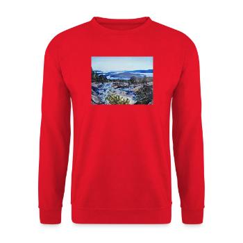 Bremstølen - Unisex Sweatshirt - red - Front - Alina (178cm) & Michal (187cm)