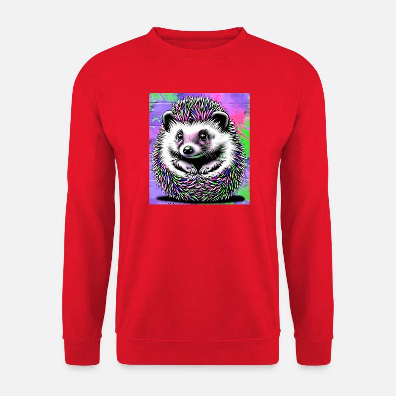 hérisson - Sweat-shirt Unisexe - rouge
