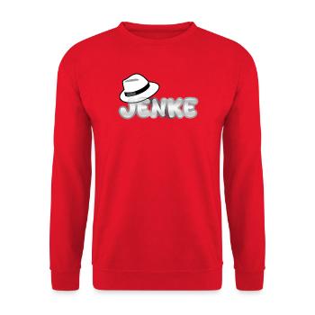 Jenke comme prénom - Sweat-shirt Unisexe - rouge - Devant - Alina (178cm) & Michal (187cm)