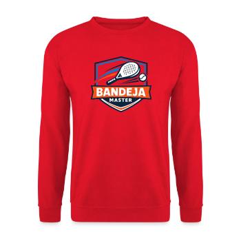 Bandeja Master Tennis Logo - Unisex Pullover - Rot - Vorne - Alina (178cm) & Michal (187cm)