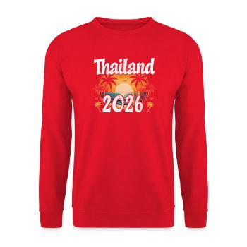 Thailand 2026 - Unisex Pullover - Rot - Vorne - Alina (178cm) & Michal (187cm)