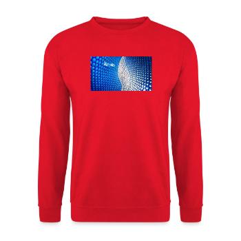 Cobalt Bubblewave Abstract - Unisex Pullover - Rot - Vorne - Alina (178cm) & Michal (187cm)