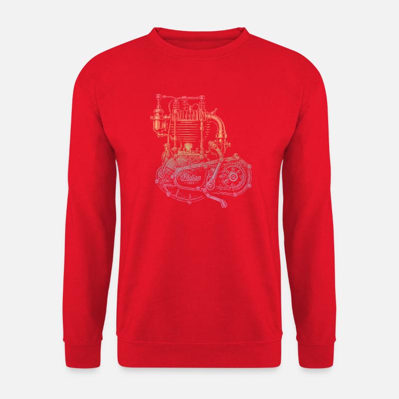 Motorrad - Unisex Pullover - Rot