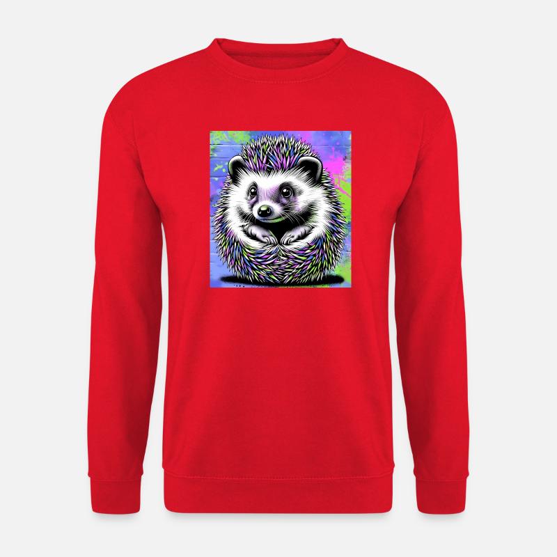 hedgehog - Unisex Sweatshirt - red