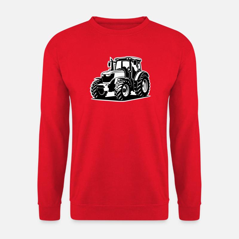 Traktor / Trecker / Schlepper (2-farbig) - Unisex Pullover - Rot