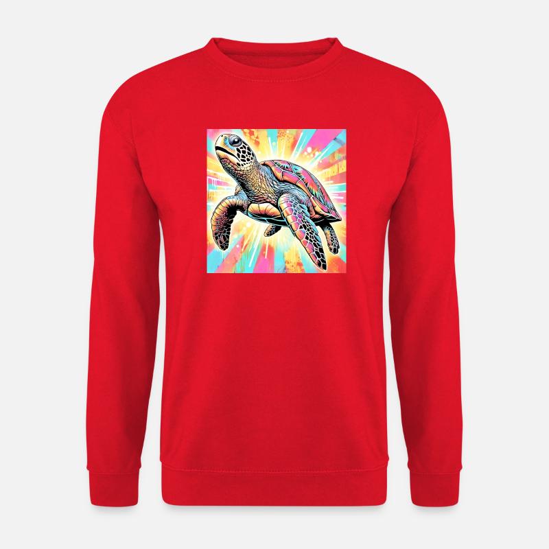 turtle - Unisex Sweatshirt - red