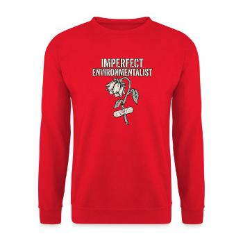 Imperfect - Unisex Sweatshirt - red - Front - Alina (178cm) & Michal (187cm)