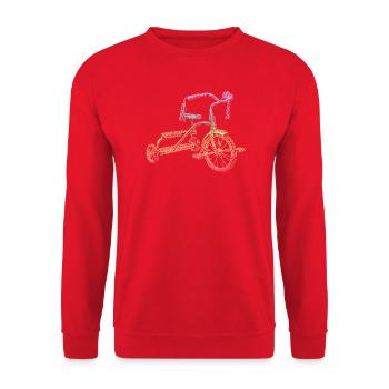 Tricycle - Unisex Sweatshirt - red - Front - Alina (178cm) & Michal (187cm)