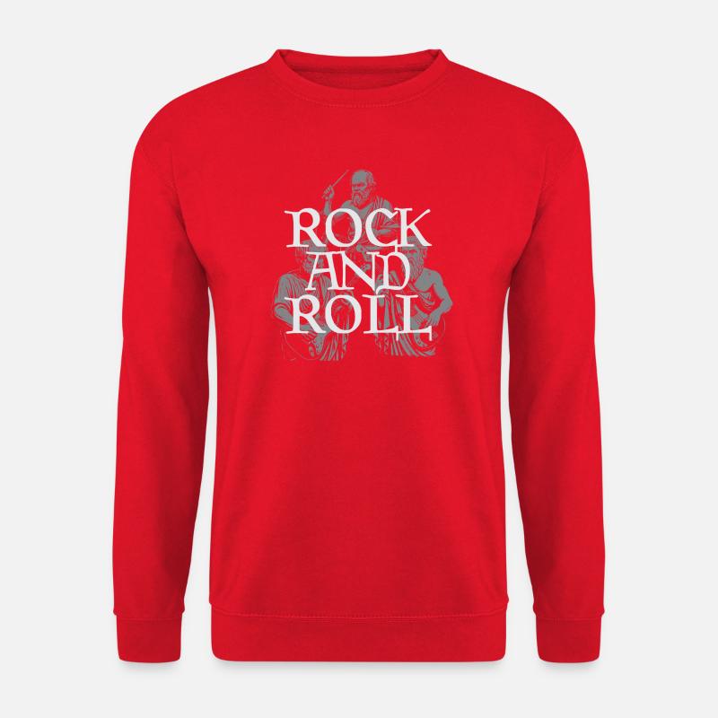 Classic Rock and Roll Philosopher Band - Unisex Sweatshirt - red