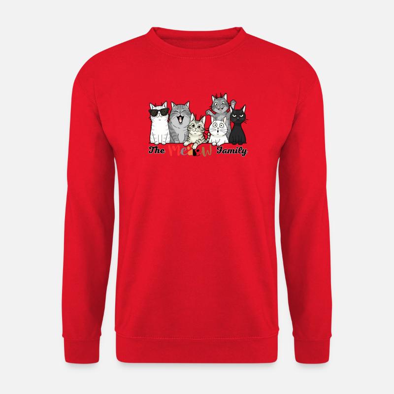 The Merry Cat Tribe - Unisex Sweatshirt - red