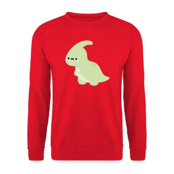 Parasaurolophus Perry - Unisex Sweatshirt - red - Front - Alina (178cm) & Michal (187cm)