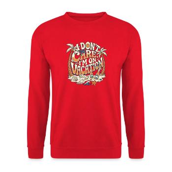 On Vacation - Unisex Pullover - Rot - Vorne - Alina (178cm) & Michal (187cm)