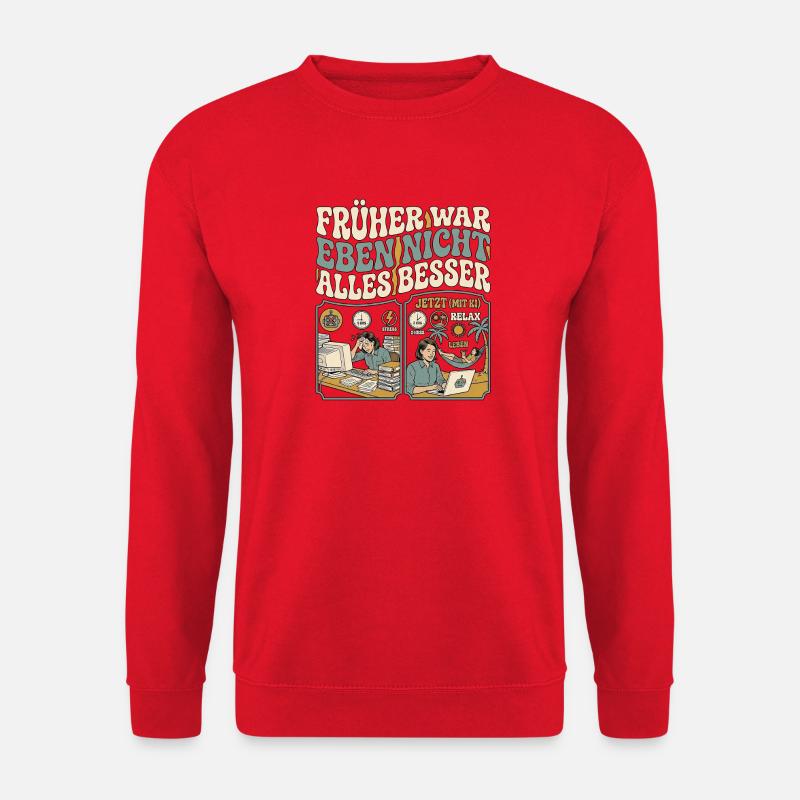 KI Liebhaberin - Unisex Pullover - Rot