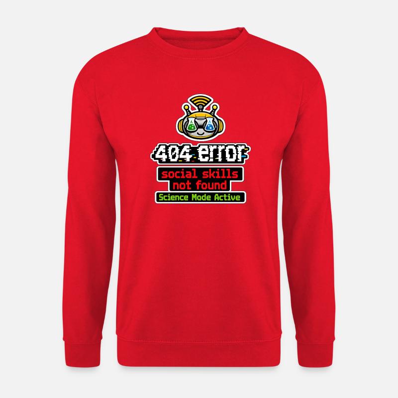 Wissenschaftsbot: Modus Aktiv - Unisex Pullover - Rot