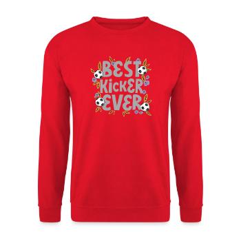 Meilleur botteur de tous les temps – Football - Sweat-shirt Unisexe - rouge - Devant - Alina (178cm) & Michal (187cm)