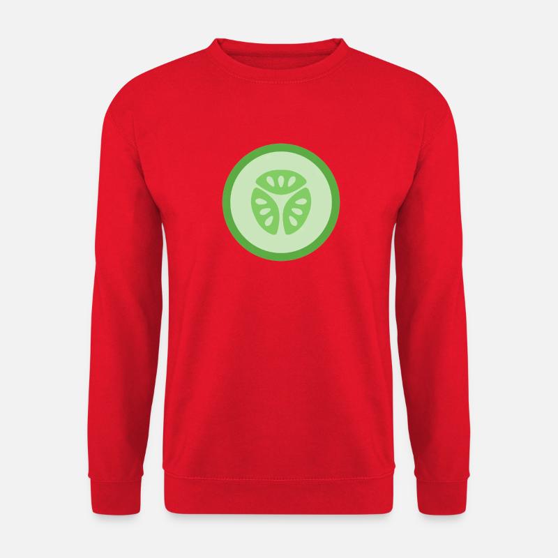 Cucumber Slice - Unisex Sweatshirt - red